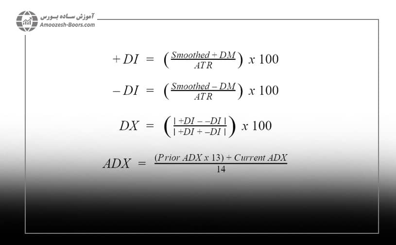 فرمول محاسبه اندیکاتور ADX