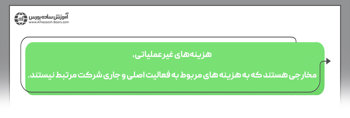 درآمد و هزینه غیر عملیاتی چیست؟