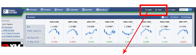 لاگین سایت فارکس فکتوری 