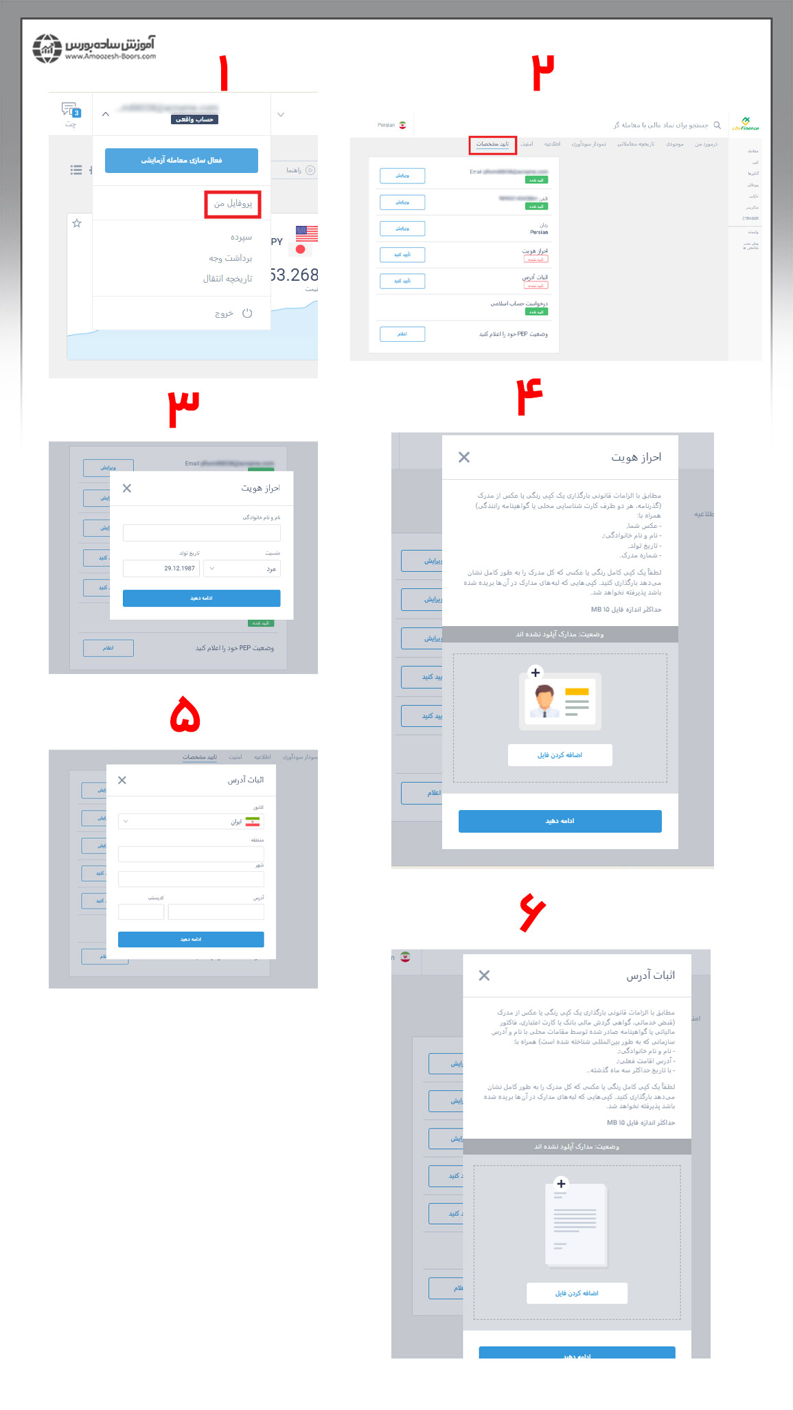 آموزش ثبت نام در بروکر لایت فایننس LiteFinance